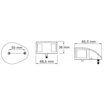 Luci di via MOUSE DECK a LED corpo in policarbonato BIANCO